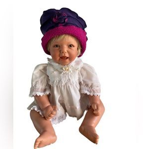 Mack & Co little girl toddler fleece hat cap Size 2-4 yrs Purple and Pink